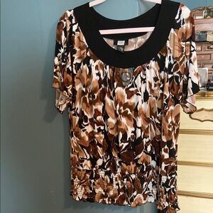 Trendy Brown and Black Women's Top